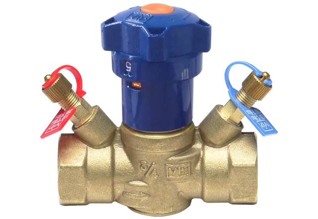 Asiadon Static Balancing Valves Variable orifice DZR brass double regulating valve