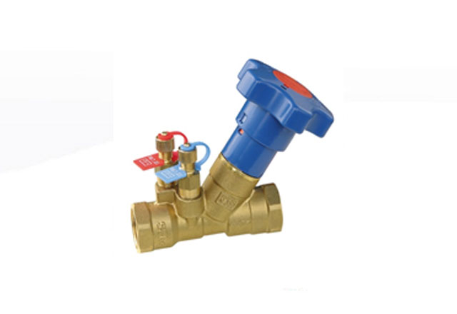 Fixed orifice DZR brass double reg. valve