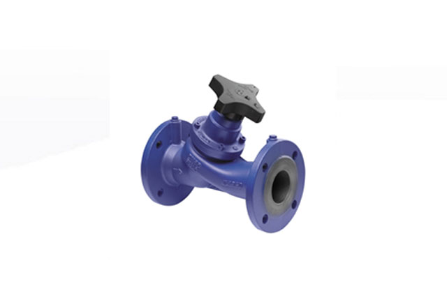 Cast iron double reg. valve with test points