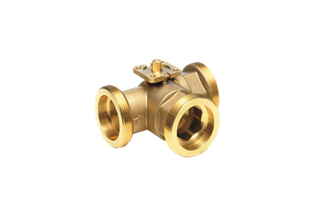DZR brass 2-way and 3-way regulation valve