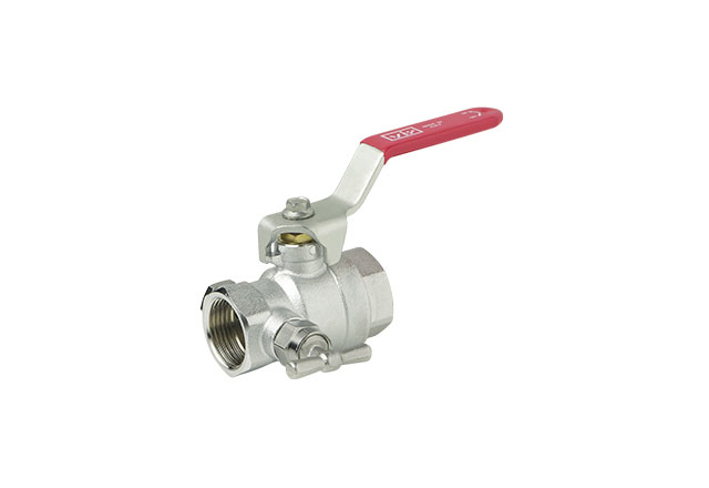 Brass ball valve with plug and drain cock