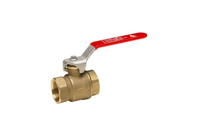 Brass ball valve for high temperatures