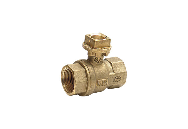 Brass ball valve full bore with sealable square h.