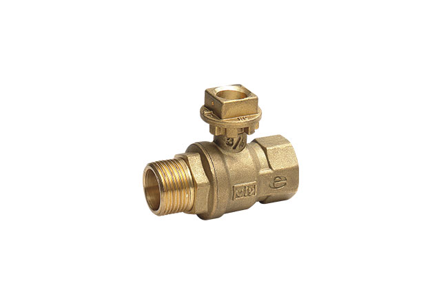 Brass ball valve full bore with sealable square h.