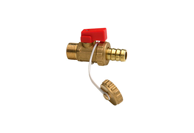 Boiler drain ball valve