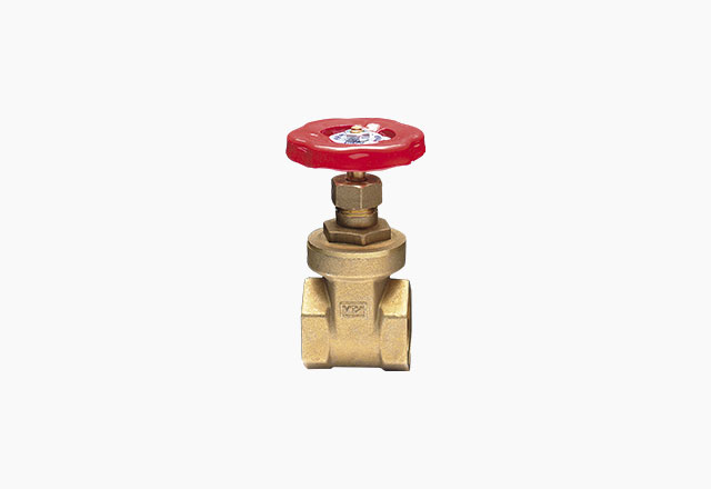 Brass gate valve