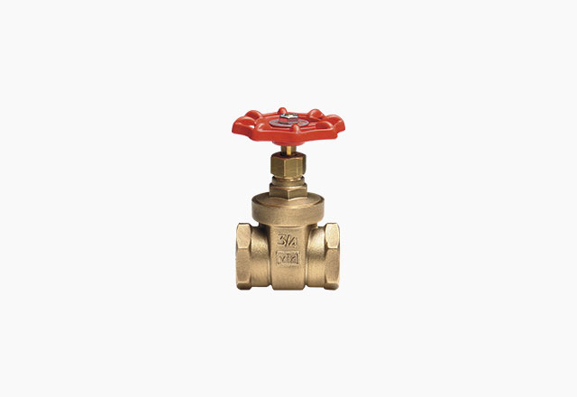 Brass gate valve