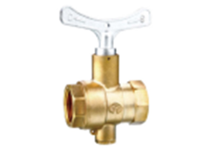 225A brass lock temperature measuring ball valve