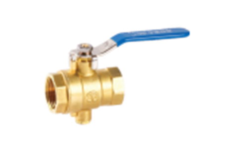 225 brass temperature measuring ball valve