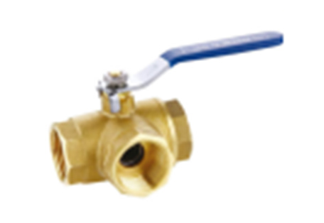 262T type brass three-way ball valve
