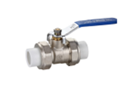 291 brass double union PP-R ball valve